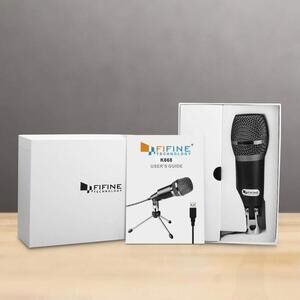 USB Microphone,Fifine Plug &Play Home Studio USB Condenser Microphone for Skype